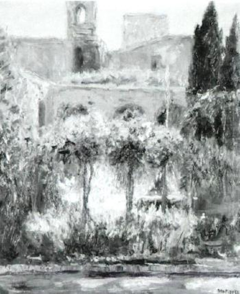 Monastery garden in Italy by Otto Pippel