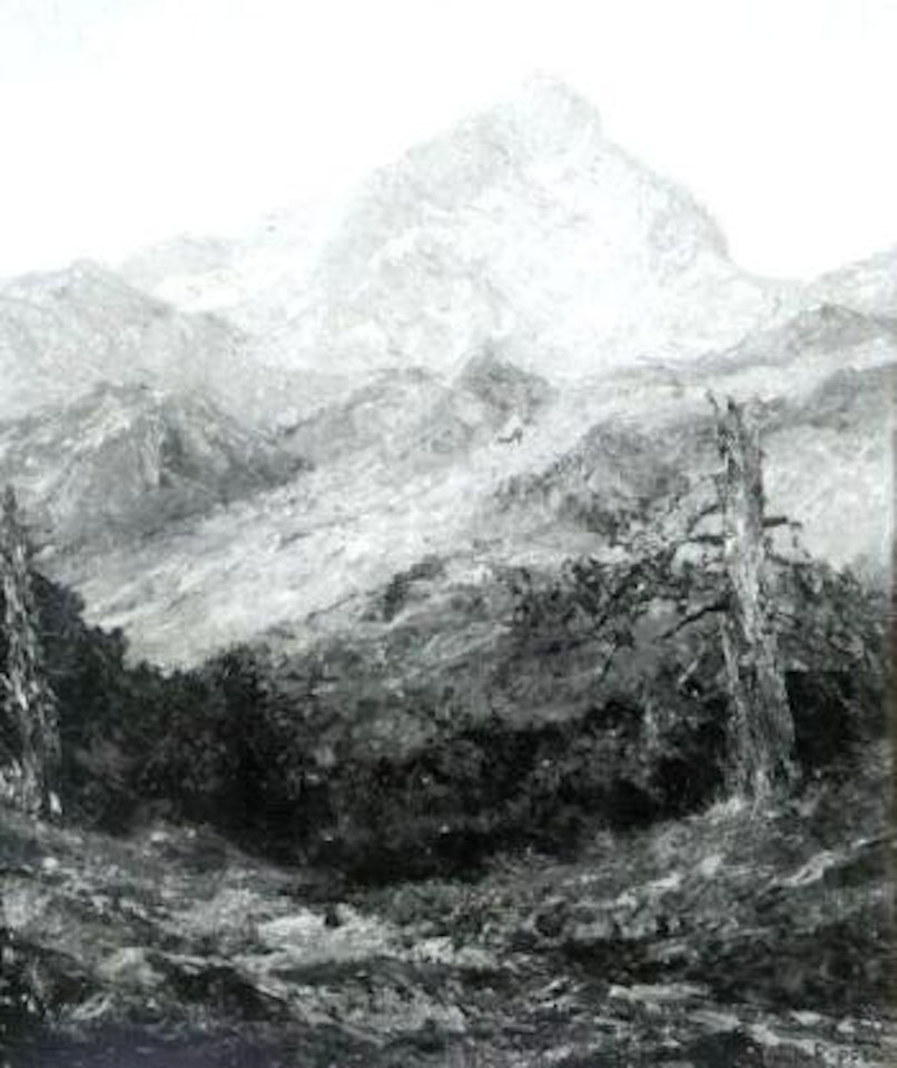 Mountain landscape by Otto Pippel