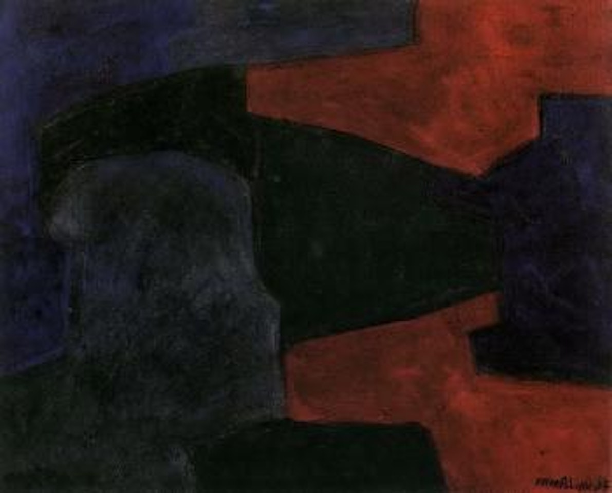 Composition bleu, vert, rouge by Serge Poliakoff