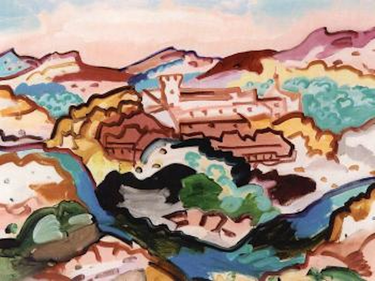 Monastere en Castille by Charles Lapicque