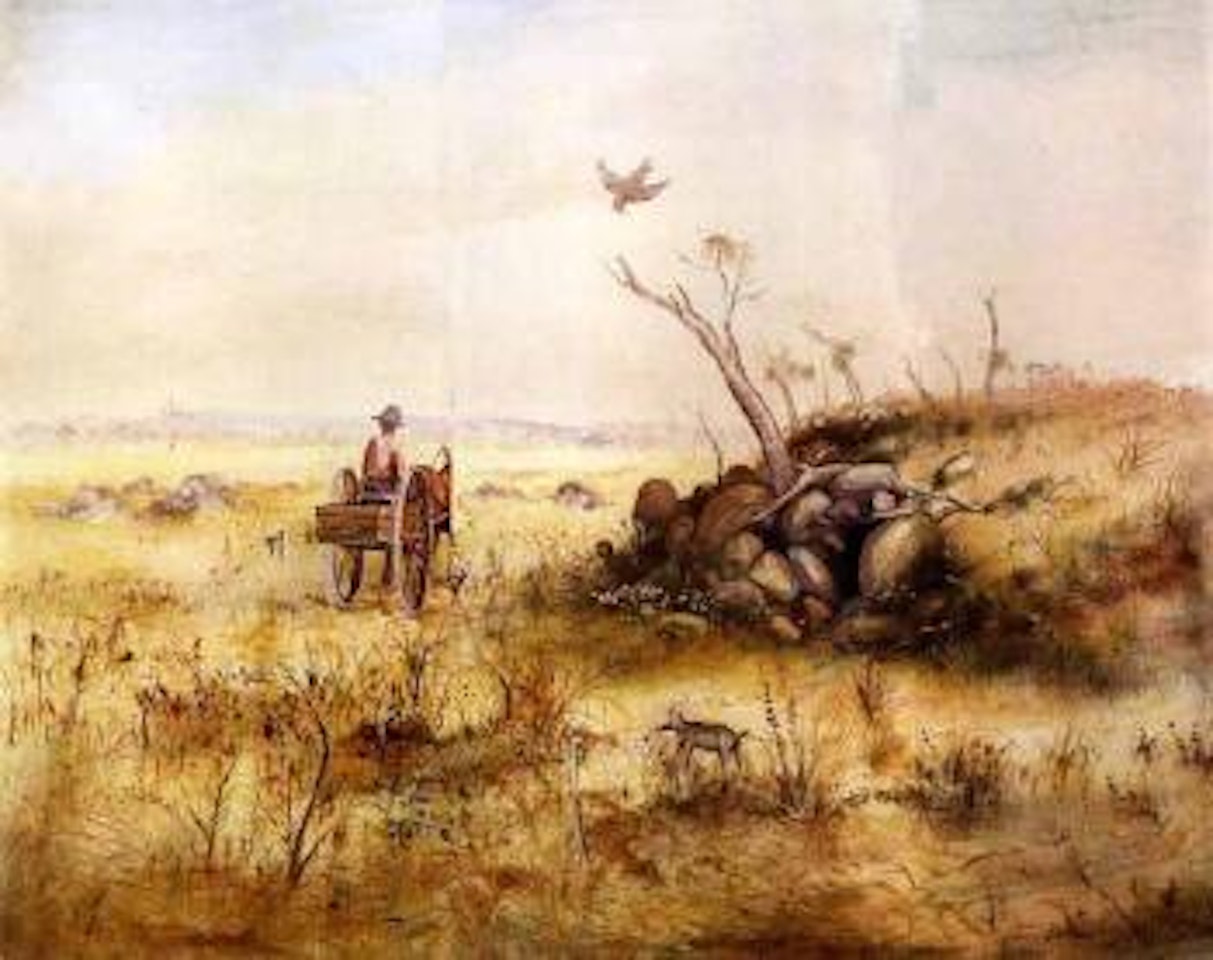 Eaglehawk landscape by Arthur Merric Bloomfield Boyd