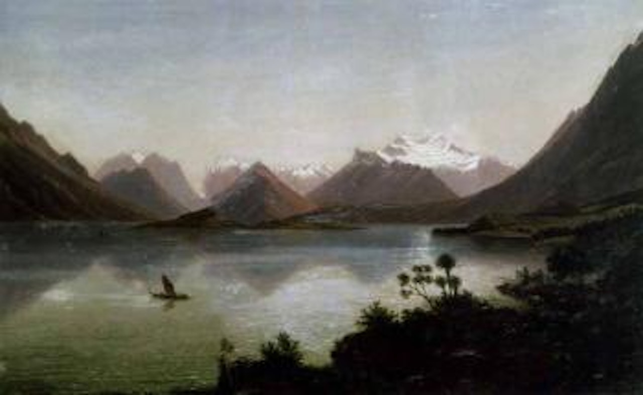 Wakatipu, with Mount Earnslaw by Eugene von Guérard