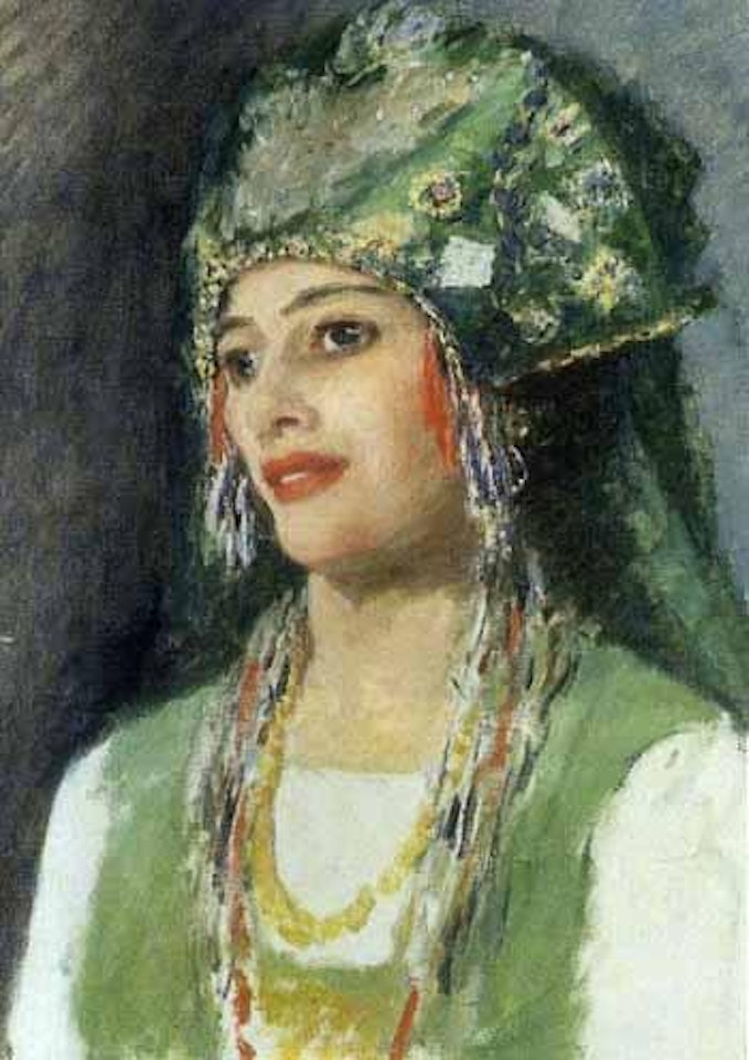 Madame Lul Gardo in peasant costume by Rupert Charles Wulsten Bunny
