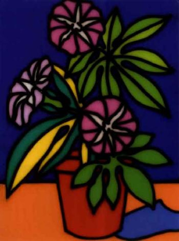 Still life petunias by Howard Arkley