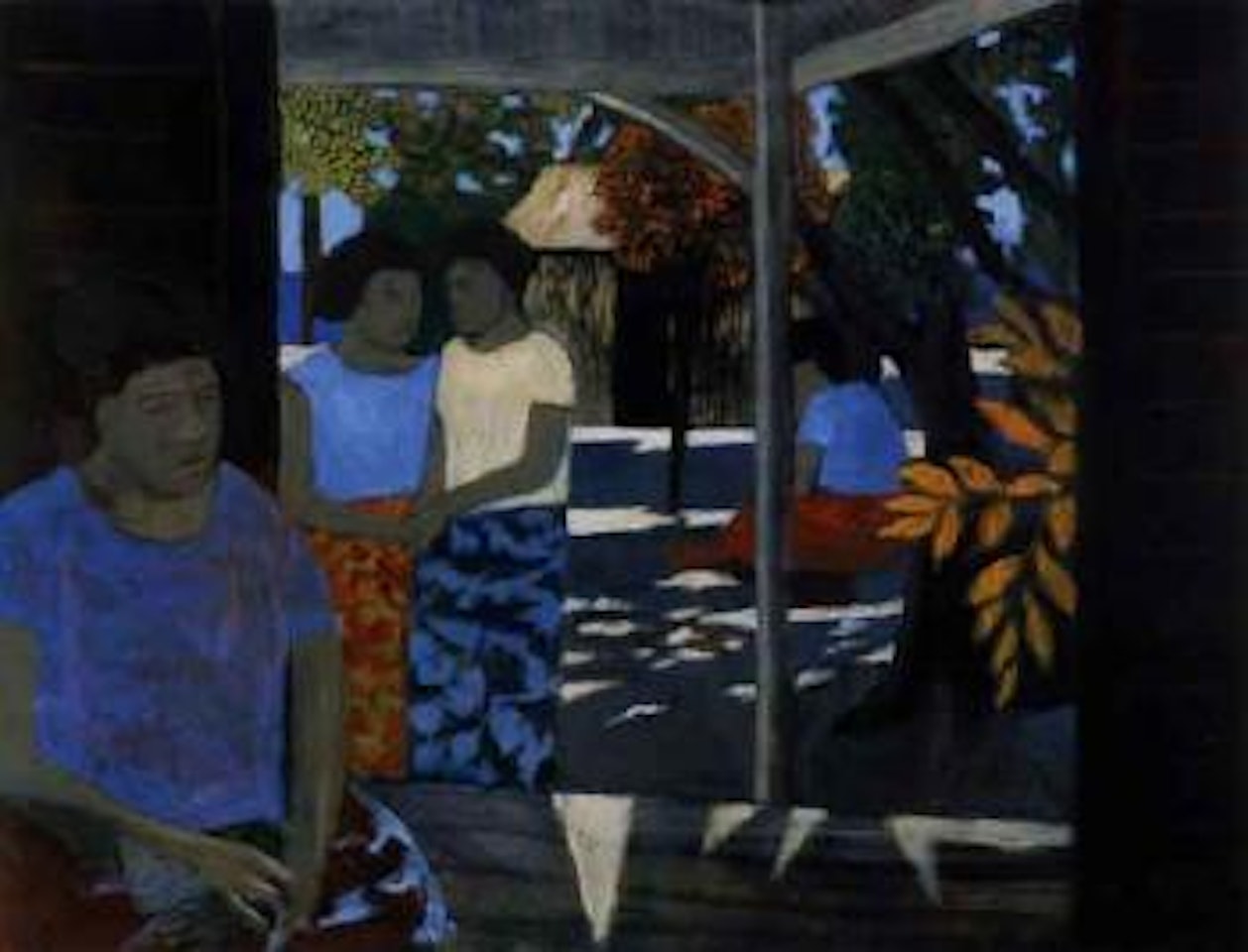 Island village by Ray Austin Crooke