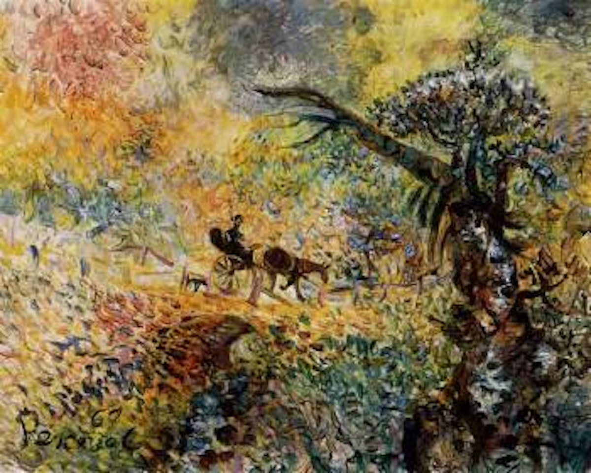 Romantic landscape with horse and sulky by John Perceval