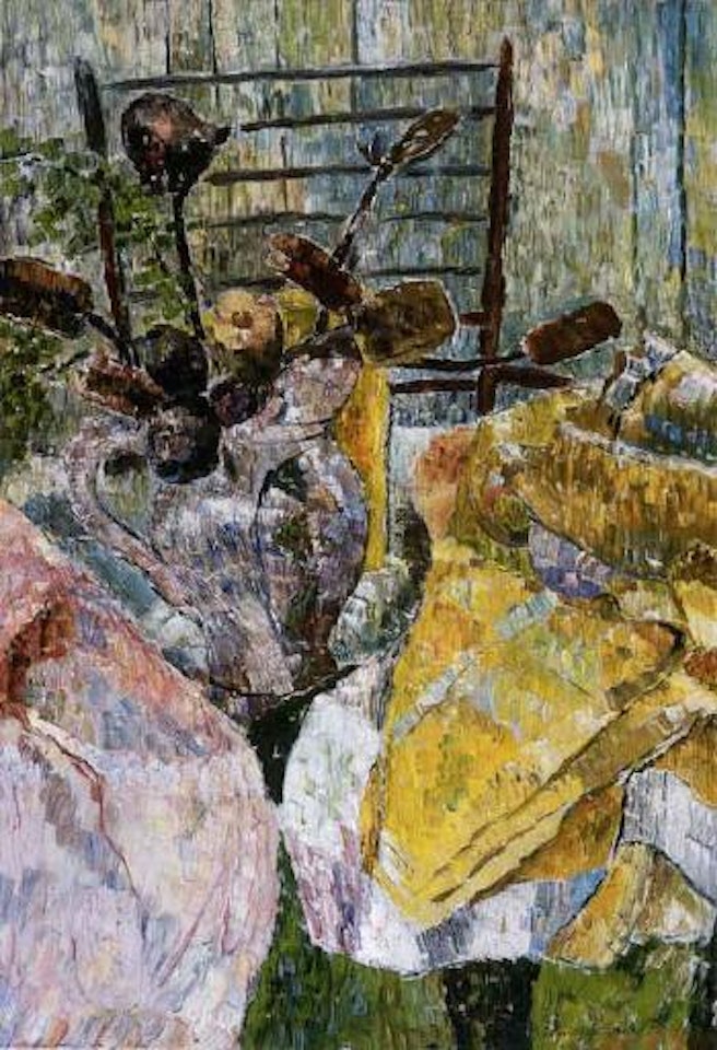 Still life with jug and bottlebush by Grace Cossington Smith