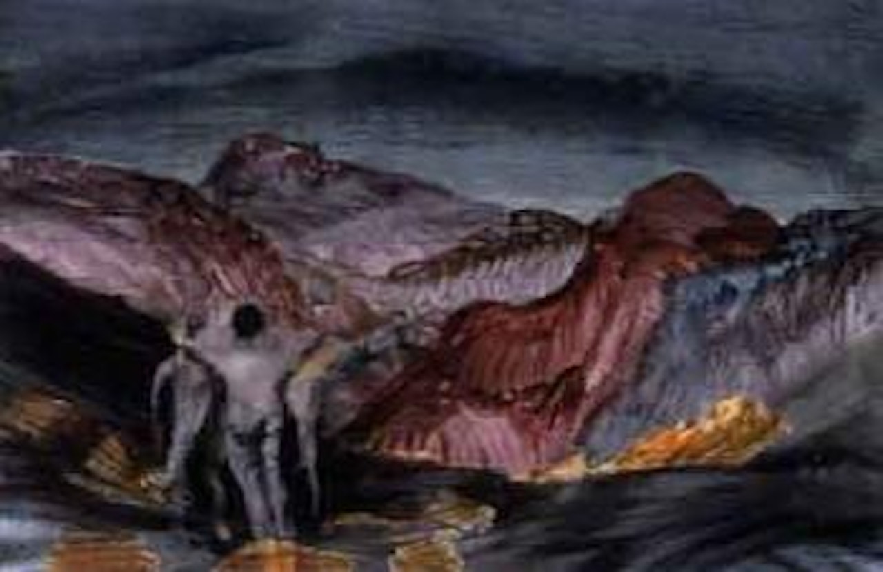 Burke and camel by Sidney Nolan