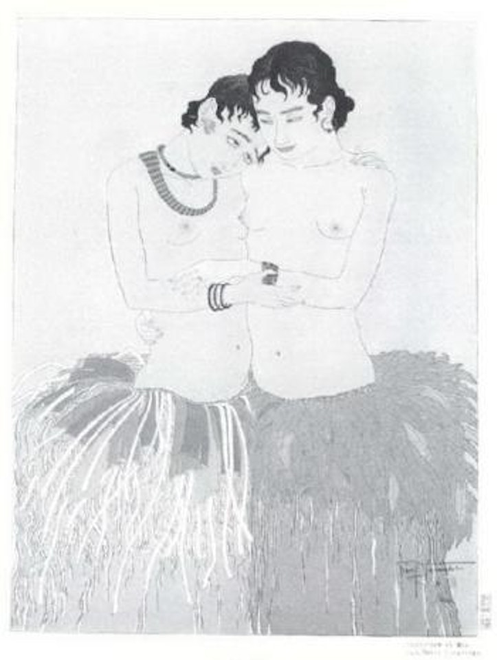 Yagourouh and Mio by Paul Jacoulet