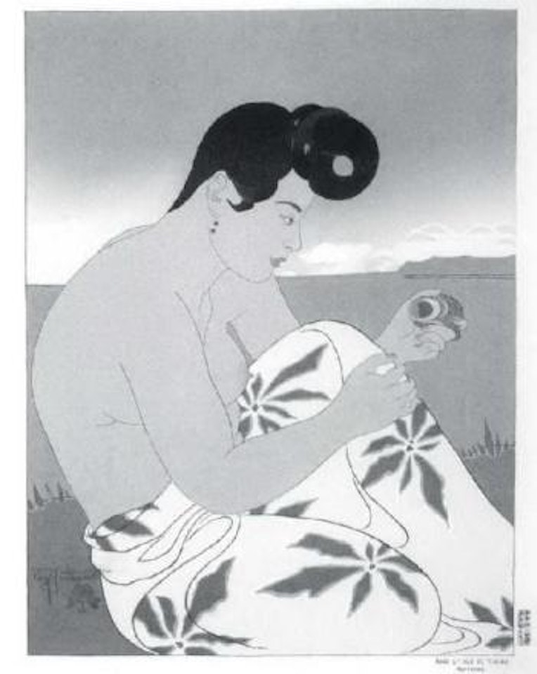 On Tinian Island by Paul Jacoulet