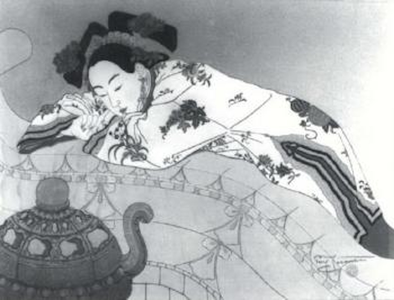 Sandalwood smoke by Paul Jacoulet