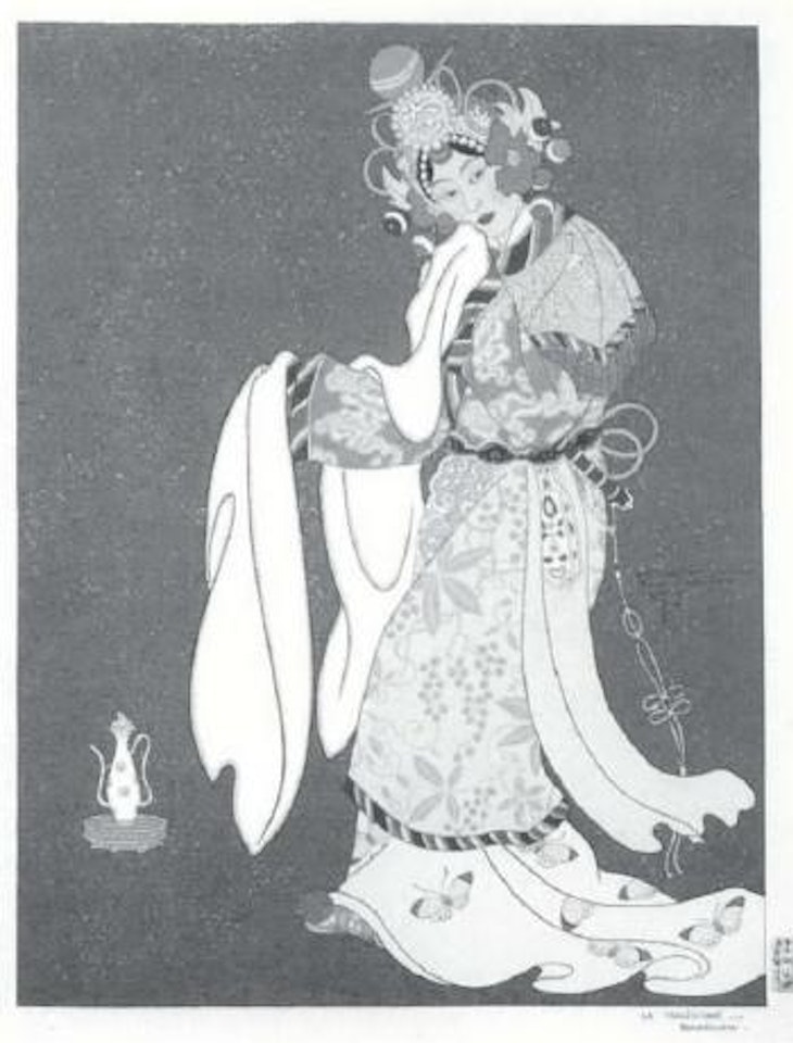 Tragedy actress by Paul Jacoulet