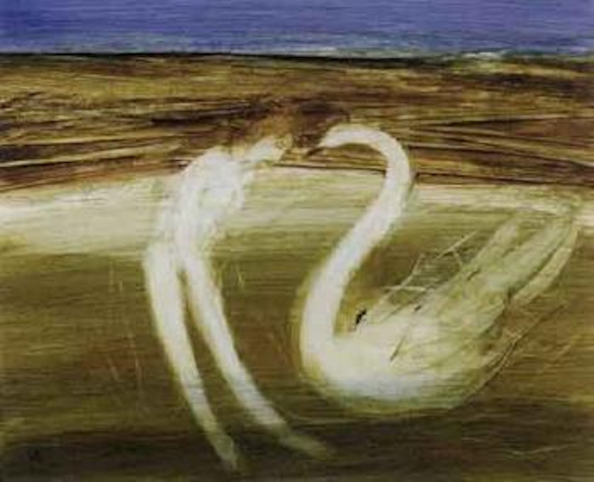 Leda and the swan by Sidney Nolan