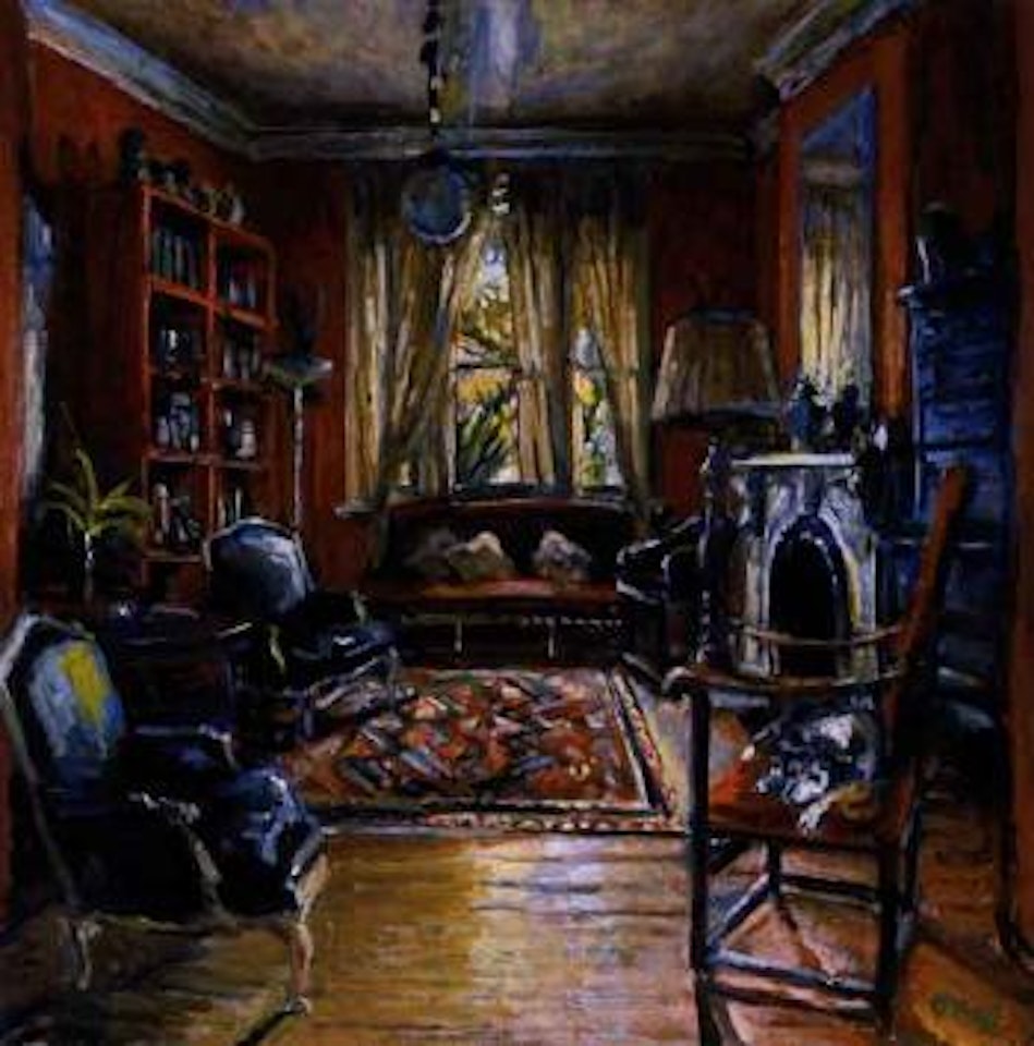 Nippy in the red room by Margaret Hannah Olley