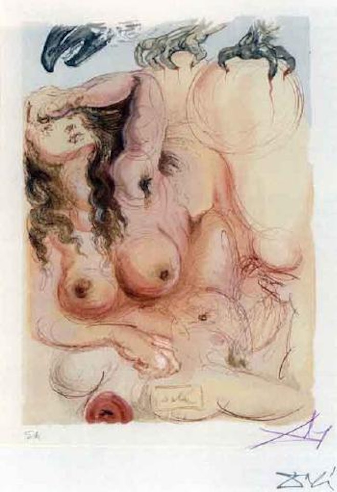 La divine comedie by Salvador Dali