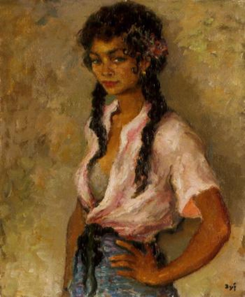 Jeune gitana by Marcel Dyf