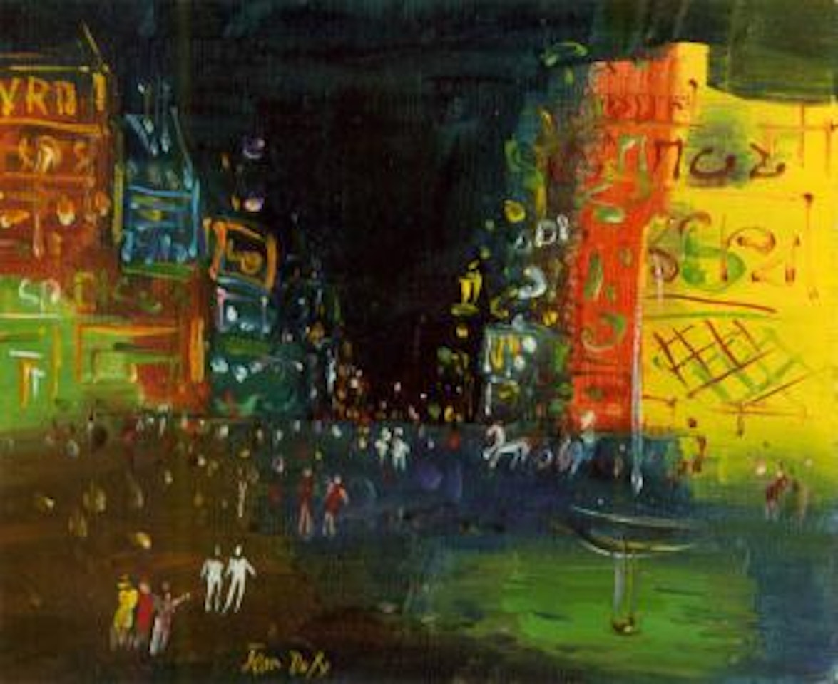 Paris, place pigalle by Jean Dufy