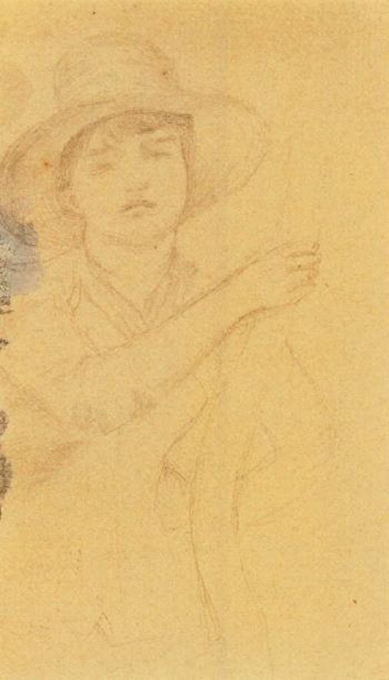 Etude pour le portrait d'une jeune fille by Pierre-Auguste Renoir