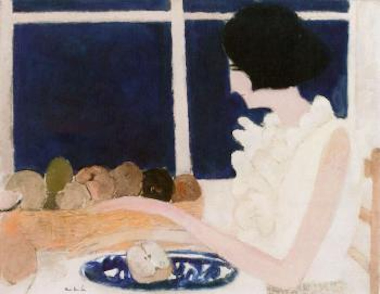 Chantal a la corbeille des fruits by André Brasilier