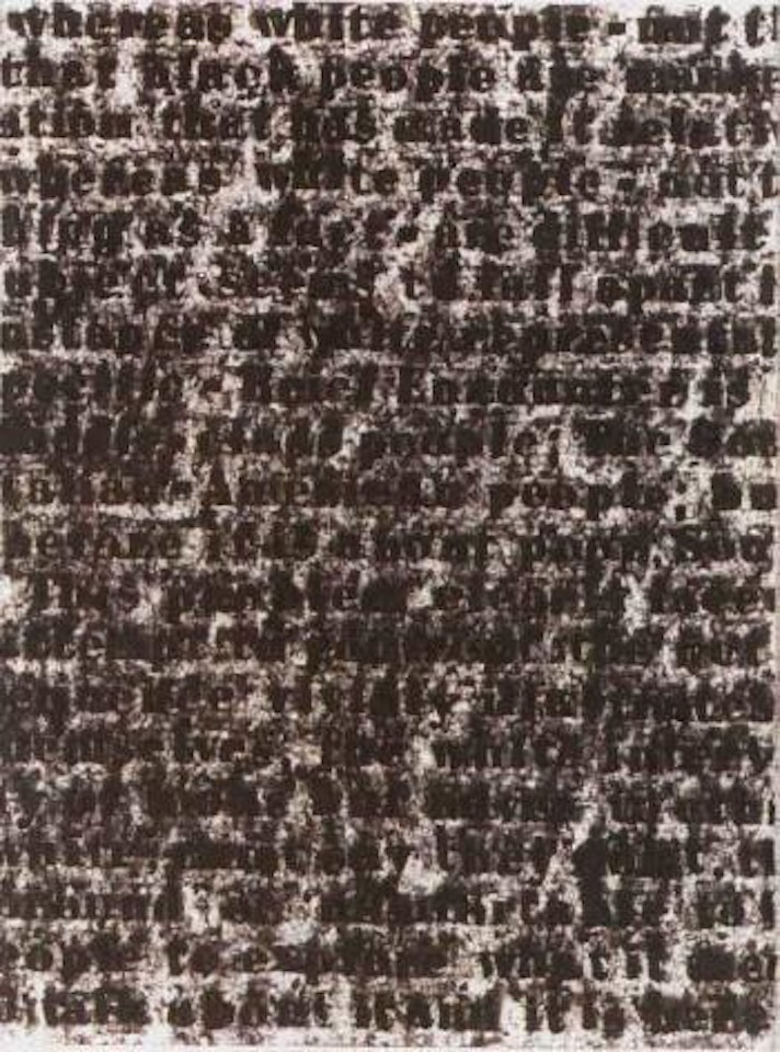 Study for white series by Glenn Ligon