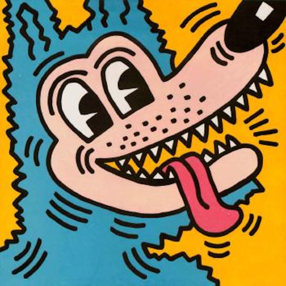 Little bad wolf by Keith Haring
