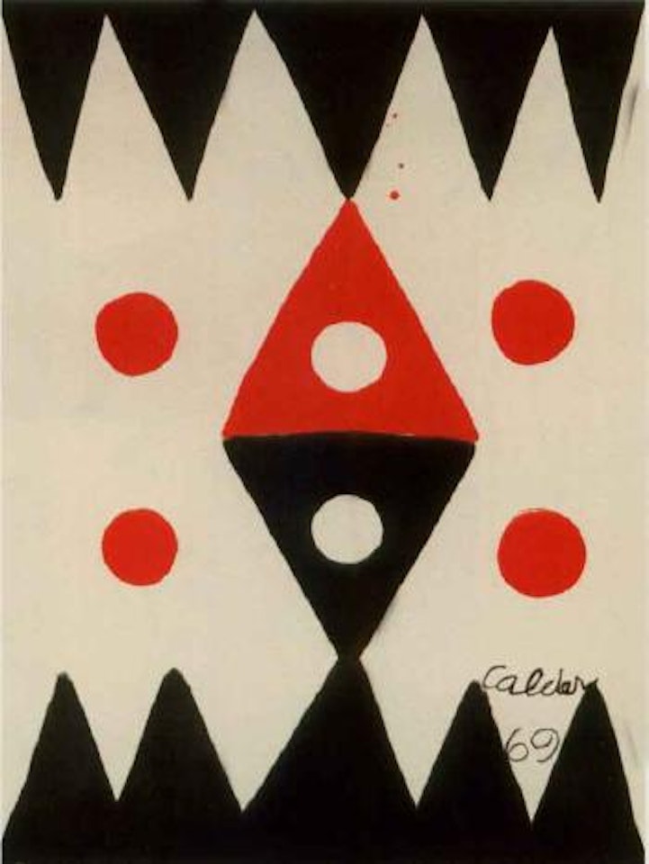 Yellow ringed sun by Alexander Calder