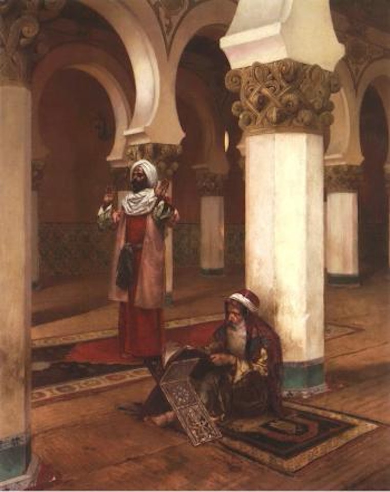 Evening prayer by Rudolf Ernst
