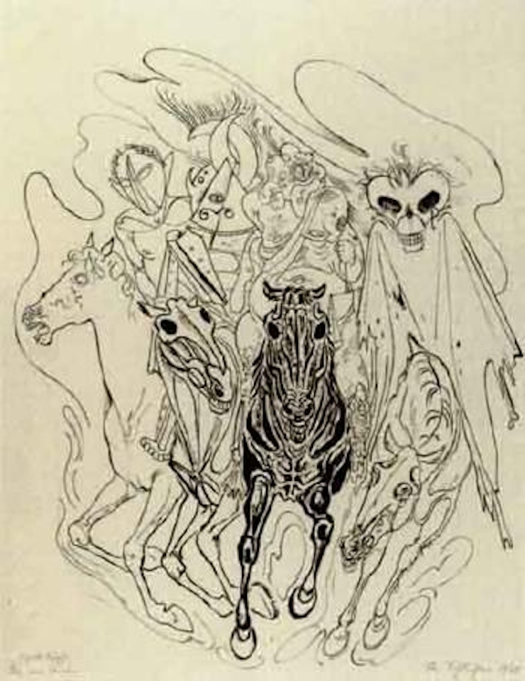 Apocalypse - four riders by Rudolf Schlichter