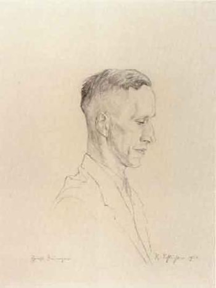 Portrait of Ernst Junger by Rudolf Schlichter