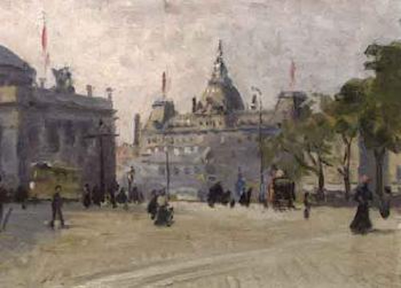 View of Kongen's Nytorv with the Royal Theatre by Paul Fischer