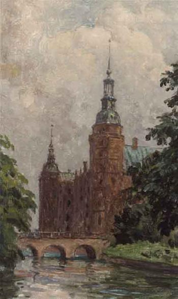 View towards Frederiksborg Palace by Paul Fischer