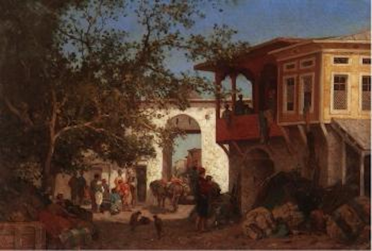 Bazaar Constantinople by Germain-Fabius Brest