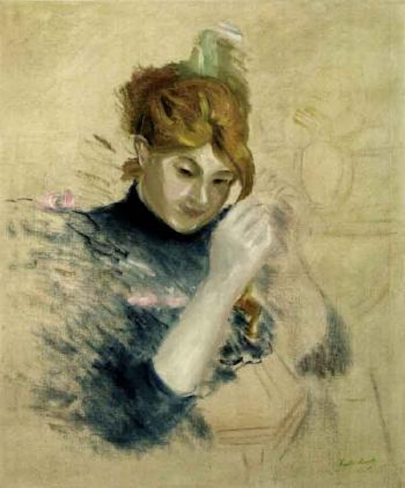 Devant la toilette by Berthe Morisot