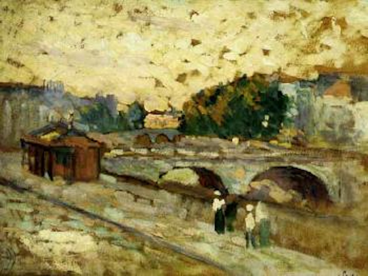 Les quais de la Seine by Maximilien Luce
