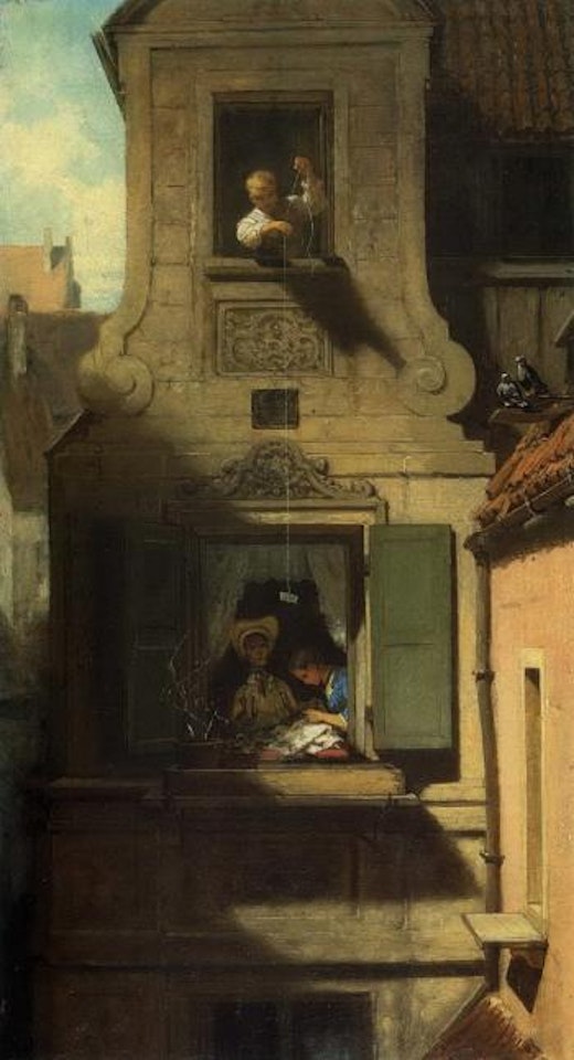 Delivering a love letter by Carl Spitzweg