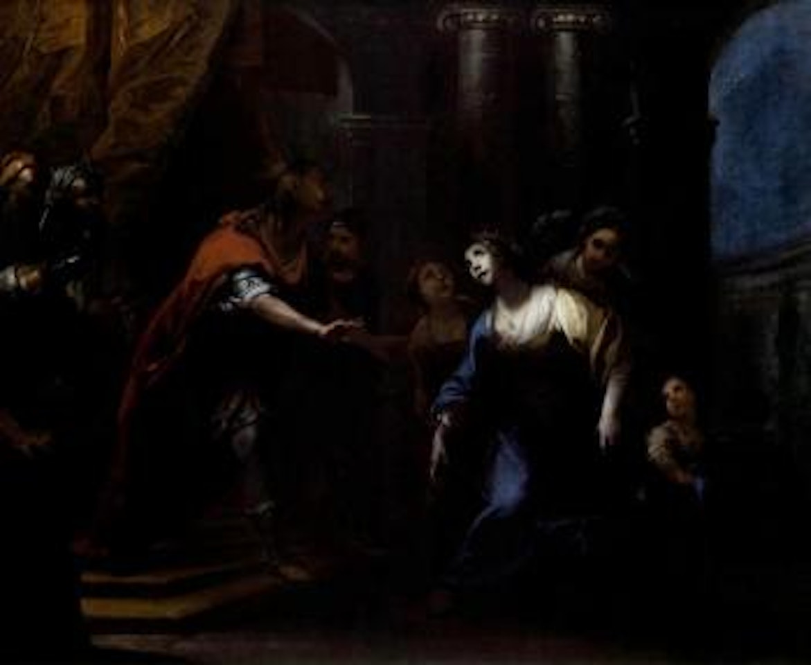 Esther before Ahasver by Simone Pignoni