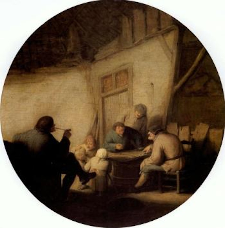 Peasants playing dice by Adriaen van Ostade