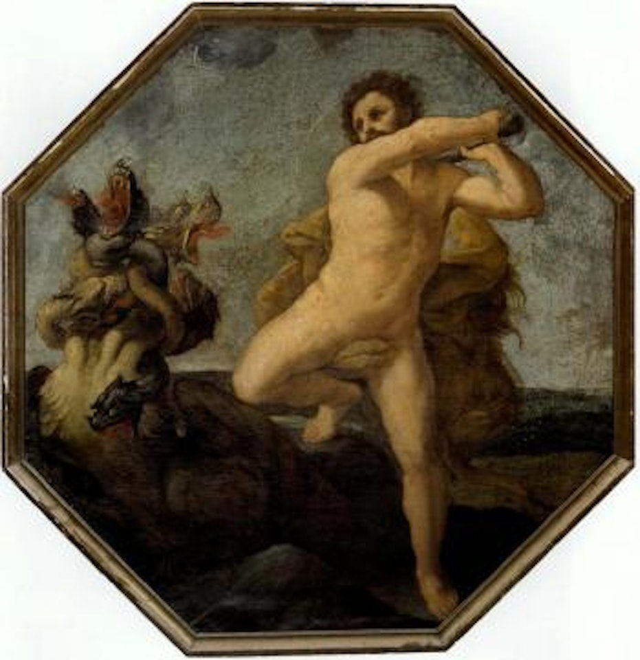 Hercules battling the Hydra by BOLOGNESE SCHOOL