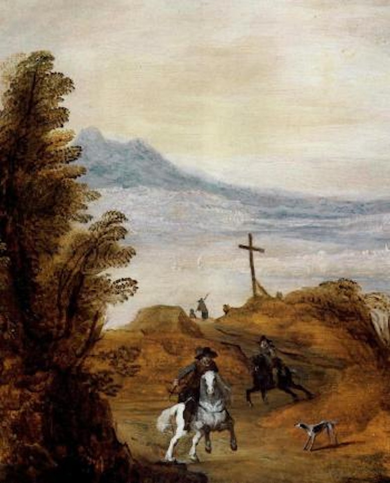 Landscape with horsemen by Joos de Momper the Younger