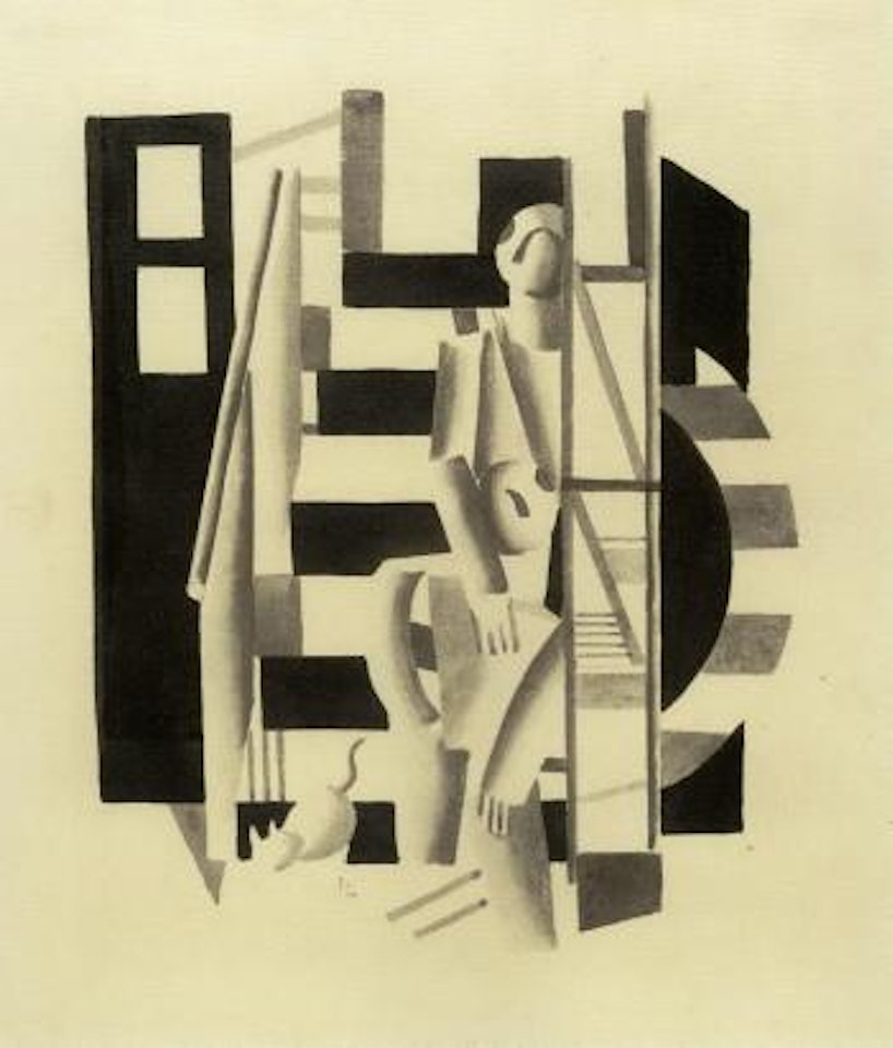 Etude pour l'escalier by Fernand Leger