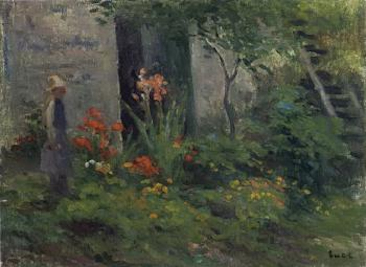 Rolleboise, le jardin by Maximilien Luce
