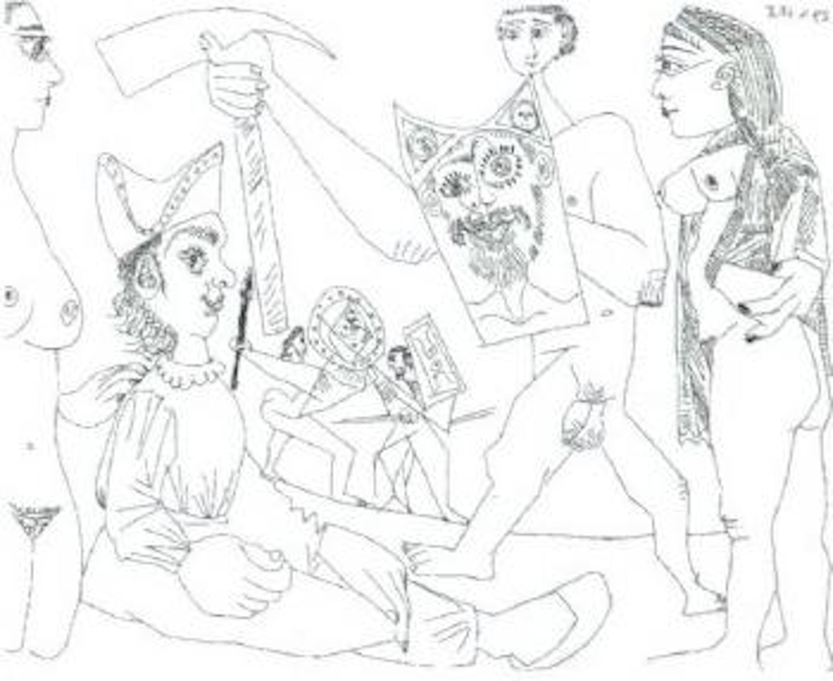 Spectacle de gladiateurs by Pablo Picasso