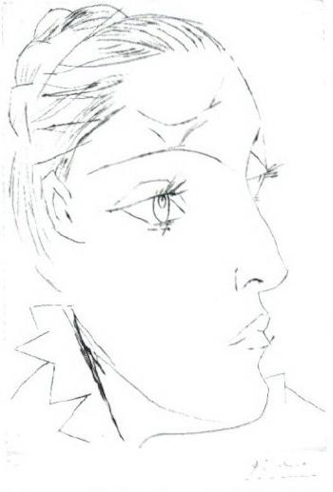 Portrait de Dora Maar au Chignon by Pablo Picasso