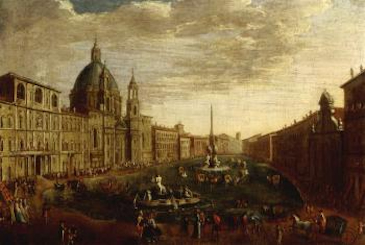 Piazza Navona, Rome, flooded by Gaspar van Wittel