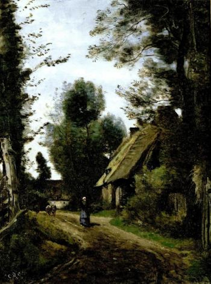 Saint Quentin des pres oise, pres Gournay-en-Bray by Jean Baptiste Camille Corot