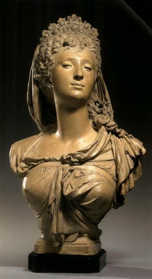 Bust of a woman, possibly Marguerite Bellanger by Albert-Ernest Carrier-Belleuse