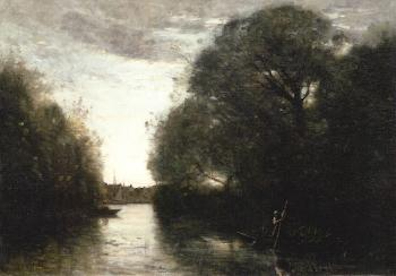 Souvenir de la Rotte, pres Rotterdam by Jean Baptiste Camille Corot