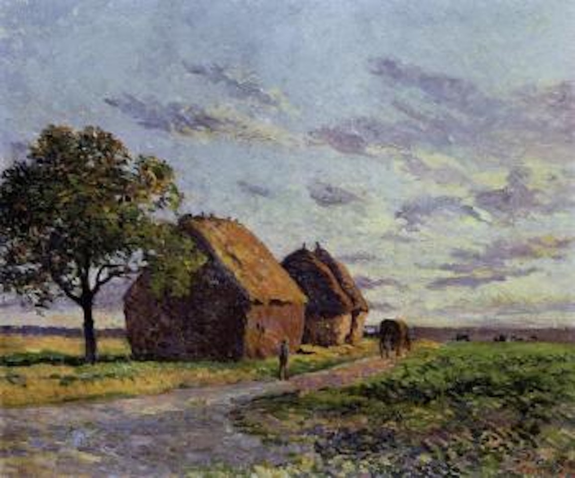 Les meules, plaine d'essoyes by Maximilien Luce