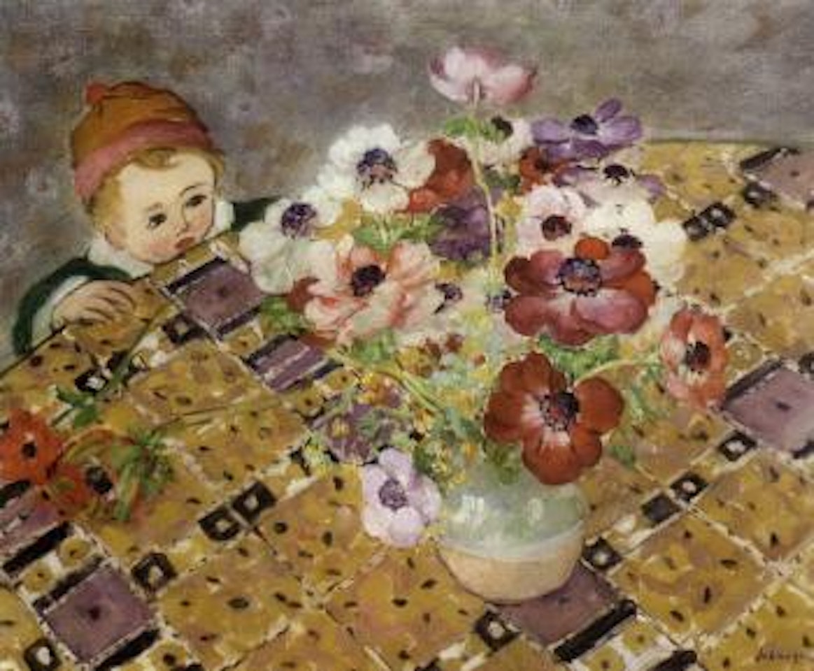 L'enfant au bonnet ou la curiosite by Henri Lebasque