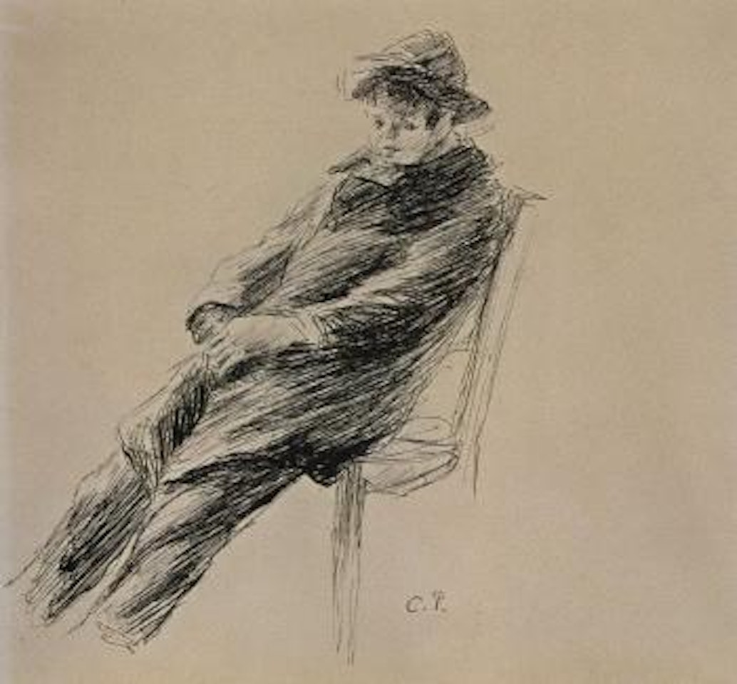 Portrait of Ludovic Rodo Pissarro by Camille Pissarro